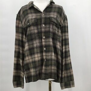 NEUW Flanel Size L Green/Brown